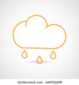 Line icon- rain
