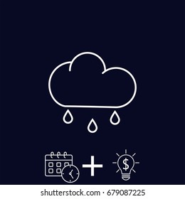 Line icon- rain