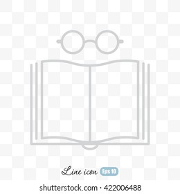 Line icon- reading