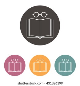 Line icon- reading