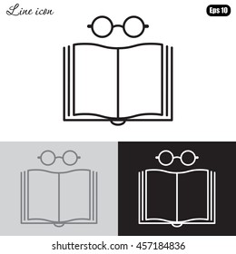 Line icon- reading