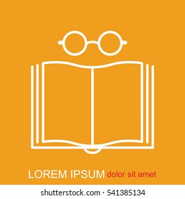 Line icon- reading