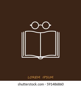 Line icon- reading