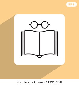 Line icon- reading