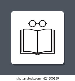 Line icon- reading