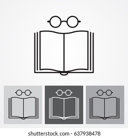 Line icon- reading