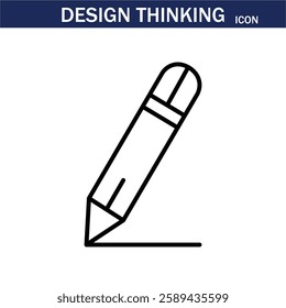 line icon related to creativity, idea, innovation, teamwork, invention, design thinking. Outline icon. Editable stroke. Vector illustration. EPS 10.