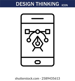 line icon related to creativity, idea, innovation, teamwork, invention, design thinking. Outline icon. Editable stroke. Vector illustration. EPS 10.