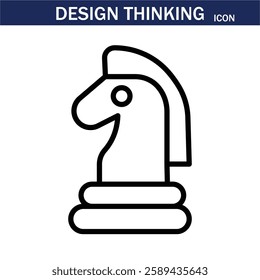 line icon related to creativity, idea, innovation, teamwork, invention, design thinking. Outline icon. Editable stroke. Vector illustration. EPS 10.