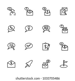 Line icon related to Project Management System. Editable stroke vector, isolated at white background