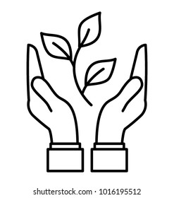 
Line icon. Responsibility concept
