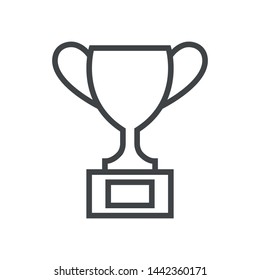 Line icon reward. Simple vector illustration with ability to change.