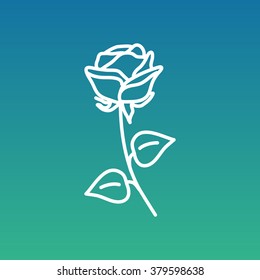Line icon- rose