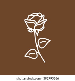 Line icon- rose