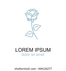 Line icon- rose
