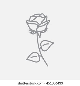 Line icon- rose