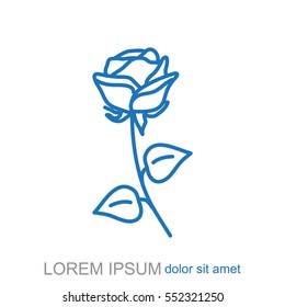 Line icon- rose