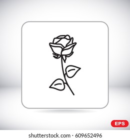 Line icon- rose