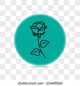 Line icon- rose
