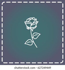 Line icon- rose