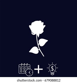 Line icon- rose