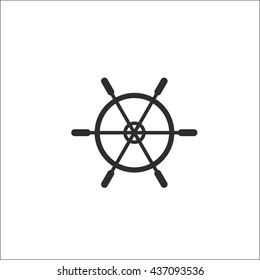 Line icon rudder
