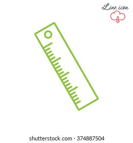 Line icon- ruler