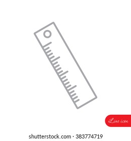 Line icon- ruler