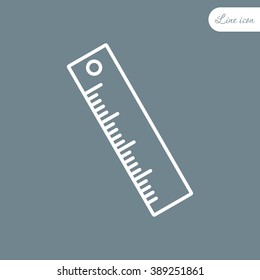Line icon- ruler