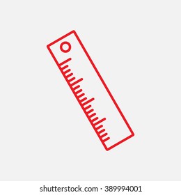 Line icon- ruler