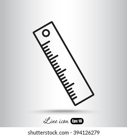 Line icon- ruler