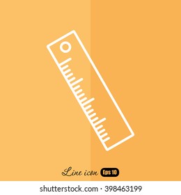 Line icon- ruler