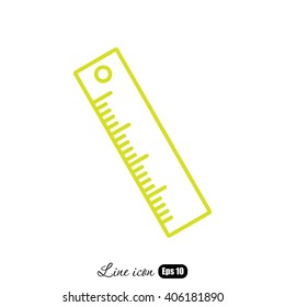 Line icon- ruler