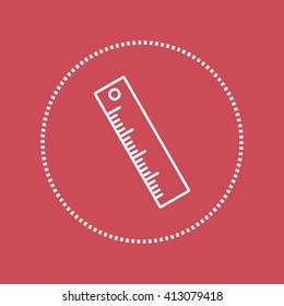 Line icon- ruler