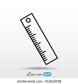 Line icon- ruler