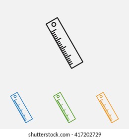 Line icon- ruler