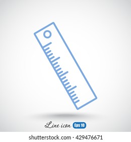 Line icon- ruler