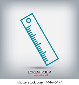 Line icon- ruler