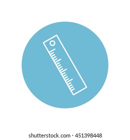 Line icon- ruler