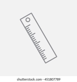 Line icon- ruler
