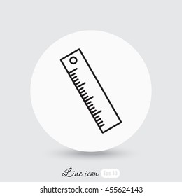 Line icon- ruler