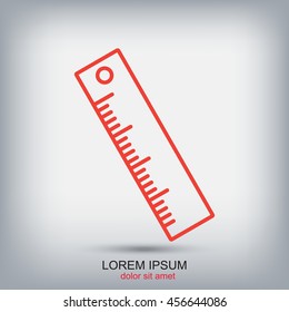 Line icon- ruler