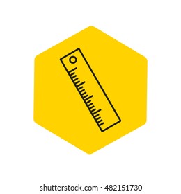 Line icon- ruler