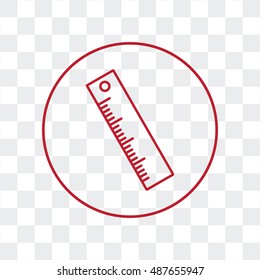 Line icon- ruler