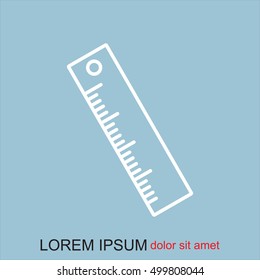 Line icon- ruler