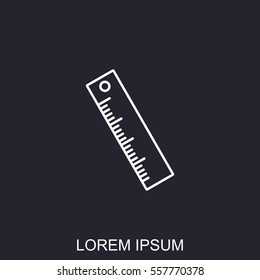 Line icon- ruler
