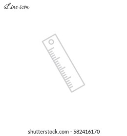 Line icon- ruler