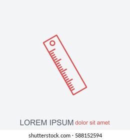 Line icon- ruler