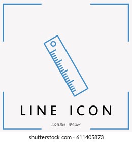 Line icon- ruler