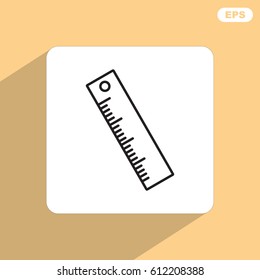 Line icon- ruler